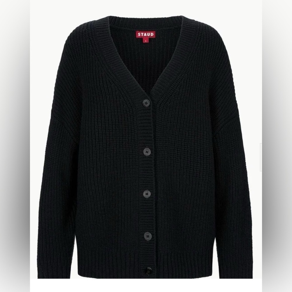 NEW! STAUD Matilda Women’s Cardigan Black - Size Large NWT